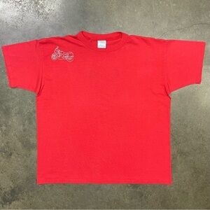 Vintage 90s Motorcycle Embroidered T-Shirt Single Stitch USA Made